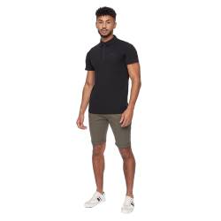 Crosshatch Herren-Chino-Shorts, schmale Passform, bequeme Baumwolle, Sommer-Shorts, Herren-Shorts mit Taschen, ideal für Sommer, Strand, Golf, Wandern und Outdoor, khaki, 38W von Crosshatch