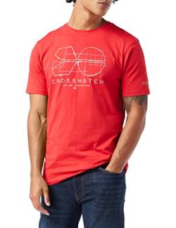 Crosshatch Herren Fellamere T-Shirt, rot, S von Crosshatch