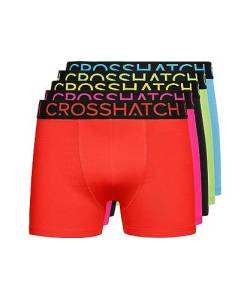 Crosshatch Herren Kurze Boxershorts (5 Stück) Highlighter - Geschenk Multipack Dessous in bunten Herren Liquors Boxershorts(L/Highlighter-Mixed Bright) von Crosshatch