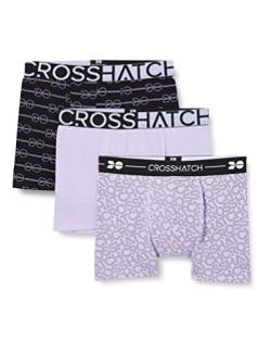 Crosshatch Herren Raske Boxershorts, Lavendel, L von Crosshatch
