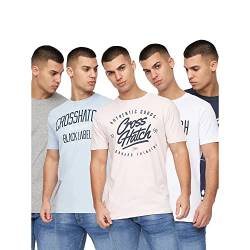 Crosshatch Herren Shivarm T-Shirt, Sortiert, L von Crosshatch