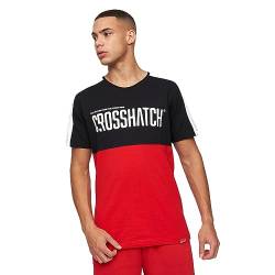 Crosshatch Herren Verbindungen T-Shirt, rot/schwarz, XL von Crosshatch