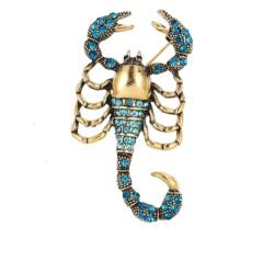 Brosche Skorpion Skorpion für Frauen in Geschenkbeutel, Einheitsgröße, Metall, Kristall von CrownOfRibbons