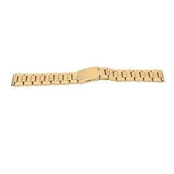 Cryfokt Uhrenarmband-Ersatz, Schnellverschluss, Faltschließe, Doppelverschluss-Schnalle, Edelstahl-Uhrenarmband-Schutz, Gold für Smartwatch (12mm) von Cryfokt