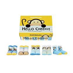 Cucamelon Unisex-Baby Cheeky Monkey Socken-Geschenk, Multi, One Size von Cucamelon