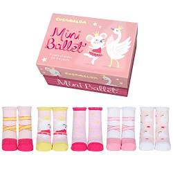 Cucamelon Unisex-Baby Mini Ballet Socken-Geschenk, Multi, One Size von Cucamelon