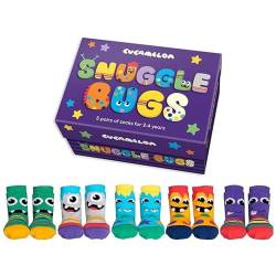 Cucamelon Unisex-Baby Snuggle Bugs Socken-Geschenk, Multi, One Size von Cucamelon