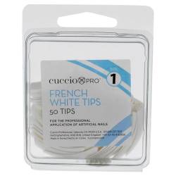 Cuccio French Manicure 50tlg weiß Tipps, Größe 1 von Cuccio
