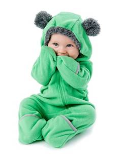 Cuddle Club Fleece Baby Schlafsack mit Füßen - Winter Overall und Bär Kostüm Kinder für Neugeborene bis 5 Jahre - Kuscheliger Strampler mit Beinen - 12-18 Monate von Cuddle Club