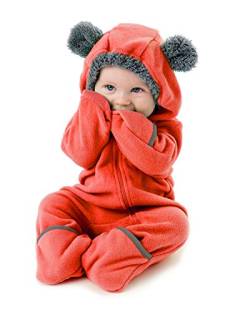 Cuddle Club Fleece Baby Schlafsack mit Füßen - Winter Overall und Bär Kostüm Kinder für Neugeborene bis 5 Jahre - Kuscheliger Strampler mit Beinen - 18-24 Monate von Cuddle Club
