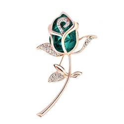 Culer Rosen-Blumen-Kristallbroschen Fancy Vintage Style Broschen Pins Für Frauen von Culer