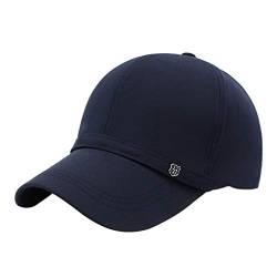 Männer justierbare Kappen Plain Curved Sun Visor Baseballmütze Sun-Hut-Mann-Golf-Hut (Marine-Blau) von Culer