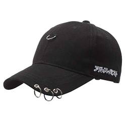 Unisex Baumwolle Baseball Cap Sun Cap Adjustable Sport-Hut Letters Stickerei Dome-Kappe Mit Ring-Dekoration Für Frauen Männer von Culer