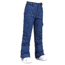 Winter Skihose Herren Damen Warm Outdoor Sport Atmungsaktiv Paar Schneehose Winddicht Wasserdicht Skifahren Snowboard Hosen Blau XL von Cupgriade