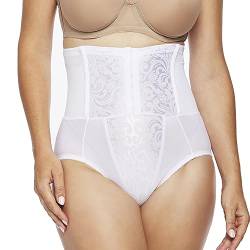 CUPID Intimates Extra Firm Control Hi-Waist Cinching Brief | Ultimative Körperformung und Komfort | Vertrauen jeden Tag | 5065, Weiss/opulenter Garten, M von Cupid Fine Shapewear