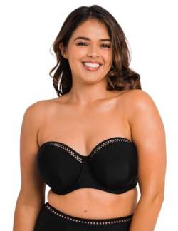 Curvy Kate Damen Erstklassiges Bandeau-Bikinioberteil Bikini, Schwarz, 80F von Curvy Kate