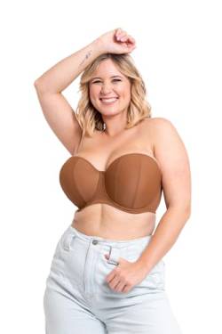 Curvy Kate Damen Luxe BH, Braun (Caramel Caramel), 80G (Herstellergröße: 36G) von Curvy Kate