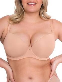 Curvy Kate Damen Smoothie Plunge-BH, Undurchsichtige, Latte, 30J von Curvy Kate