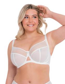 Curvy Kate Damen Victory 4 Part Balcony Bra Balconette-BH, White, 80G von Curvy Kate