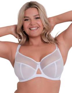 Curvy Kate Damen Victory 4 Part Balcony Bra Balconette-BH, White, 80H von Curvy Kate