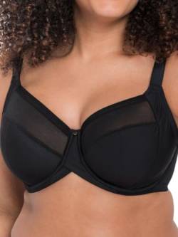 Curvy Kate Damen Wonderfully Full Cup Bra Balconette-BH, Blickdicht, Schwarz, 95E von Curvy Kate