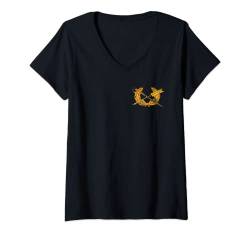 Damen US Army Judge Advocate General's Corps (JAG) – JA Branch T-Shirt mit V-Ausschnitt von Custom Army Designs