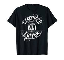 Ali Limited Edition Lustiges personalisiertes Geschenk mit Namen T-Shirt von Custom Birthday Son Dad Name For Him Christmas Men