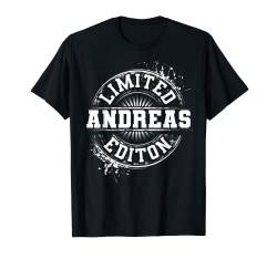 Andreas Limited Edition Lustiges personalisiertes Geschenk T-Shirt von Custom Birthday Son Dad Name For Him Christmas Men