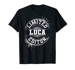 Luca Limited Edition Lustiges personalisiertes Geschenk mit Namen T-Shirt von Custom Birthday Son Dad Name For Him Christmas Men