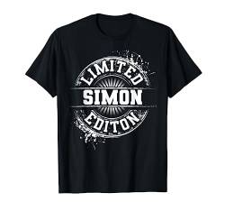 Simon Limited Edition Lustiges personalisiertes Geschenk mit Namen T-Shirt von Custom Birthday Son Dad Name For Him Christmas Men