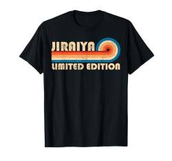 JIRAIYA Name Personalisiert Lustig Retro Vintage Geburtstag T-Shirt von Custom First Name Cool Given Name Gift Ideas