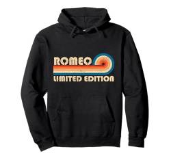 ROMEO Name Personalisiert Lustig Retro Vintage Geburtstag Pullover Hoodie von Custom First Name Cool Given Name Gift Ideas