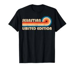 SEBASTIAN Name Personalisiert Lustig Retro Vintage Geburtstag T-Shirt von Custom First Name Cool Given Name Gift Ideas