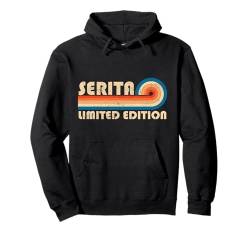 SERITA Name Personalisiert Lustig Retro Vintage Geburtstag Pullover Hoodie von Custom First Name Cool Given Name Gift Ideas