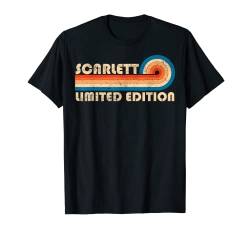 Scarlet Name Personalisiert Lustig Retro Vintage Geburtstag T-Shirt von Custom First Name Cool Given Name Gift Ideas