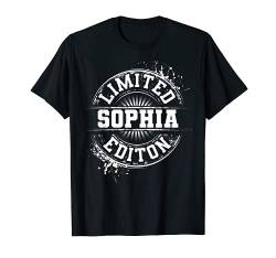 Sophia Limited Edition Lustige personalisierte Geschenkidee T-Shirt von Custom Mom Wife Name Birthday Girl Christmas Women