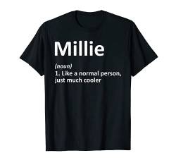 MILLIE Definition personalisierter Name lustige Geburtstagsgeschenkidee T-Shirt von Custom Mom Wife Name Meaning Girl Christmas Women