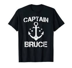 Captain Bruce Lustiges Geburtstagsgeschenk, personalisierbar, Boot, Geschenk T-Shirt von Custom Yacht Sailor Christmas Hat Skipper For Men