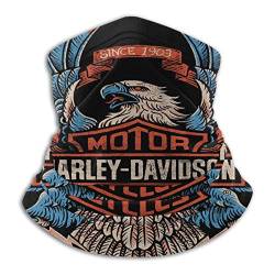 Harley Davidson Unisex Halstuch Schlauchschal, Staubschutz Mundschutz Outdoor Halswärmer Ski Maske Atmungsaktiv Mundtuch Sport Motorrad Fahrrad Joggen Gesichtsschutz UV-Schutz, mehrfarbig von Custommade