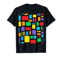 Buntes Ziegelmuster – Regenbogenfarben T-Shirt von Cute Accessories Art Gifts for Women and Men