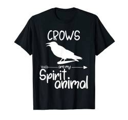 Crows Are My Spirit Tiergeschenk für Männer und Frauen, Rabe T-Shirt von Cute Black Crow Lovers Funny Bird Gift Designs