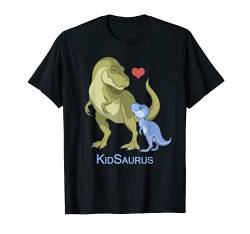 Daddy, T-Rex & Cute Blue KidSaurus Baby Dinosaurier T-Shirt von Cute Dinosaur Art by CSForest