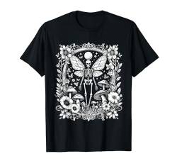 Therian Grunge Fairycore Ästhetisches Skelett Feenmotte T-Shirt von Cute Fairycore Clothing For Women & Girls Designs