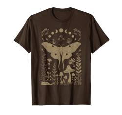 Therian Grunge Fairycore Aesthetic Luna Moth Cottagecore T-Shirt von Cute Fairycore Clothing For Women & Girls Designs