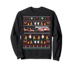 Feuerwehrmann Ugly Christmas Sweater Feuerwehrmann Feuerwehrmann Feuerwehrmann Sweatshirt von Cute Firefighter Ugly Sweater For Christmas