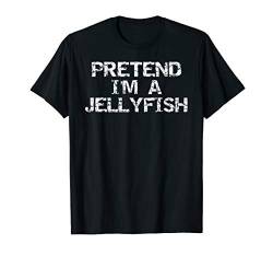Lazy Halloween Costume Funny Easy Pretend I'm a Jellyfish T-Shirt von Cute Funny Halloween Shirts Design Studio