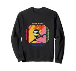 Chickadee mit schwarzer Kappe im Pop-Art-Stil Gemälde für Liebhaber Sweatshirt von Cute Funny Novelty Gifts