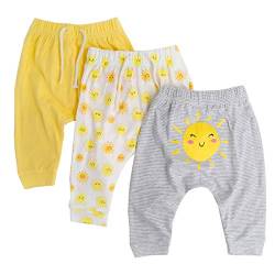 CuteOn 3 Packung Unisex Kinder Kleinkind Harem Hose Baumwolle Elastisch Trousers (14Sun, 24 Monate) von CuteOn