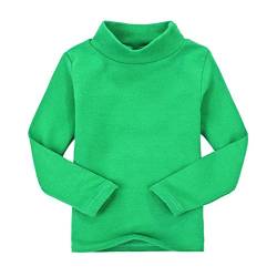 CuteOn Kids Kinder | High Neck | T-Shirt | Baumwolle | T-Shirt, Tops, T-Shirt Forest Green 3 Jahre von CuteOn