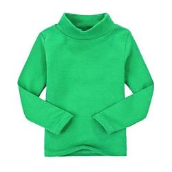 CuteOn Kids Kinder | High Neck | T-Shirt | Baumwolle | T-Shirt, Tops, T-Shirt Forest Green 4 Jahre von CuteOn